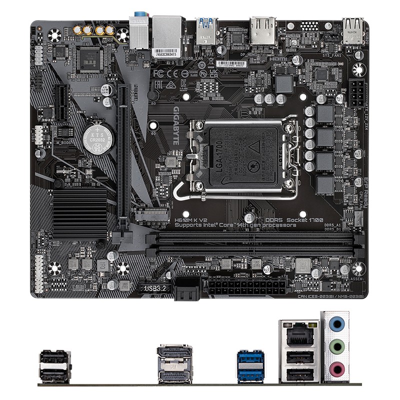 PLACA GIGABYTE H610M K V2 DDR5 LGA 1700