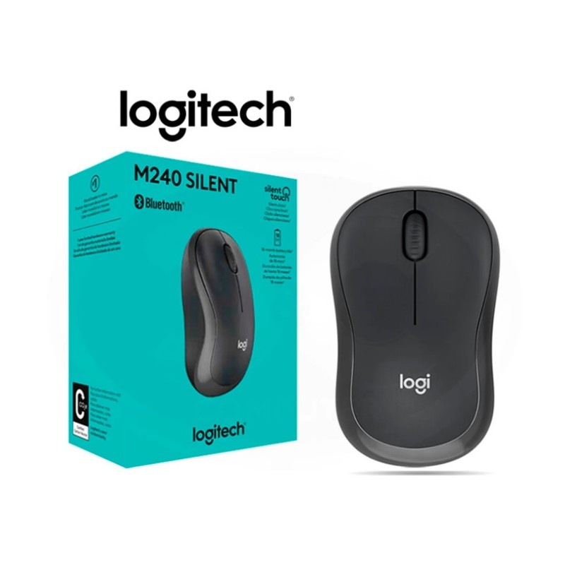MOUSE LOGITECH M240 SILENT WIRELESS BT BLACK