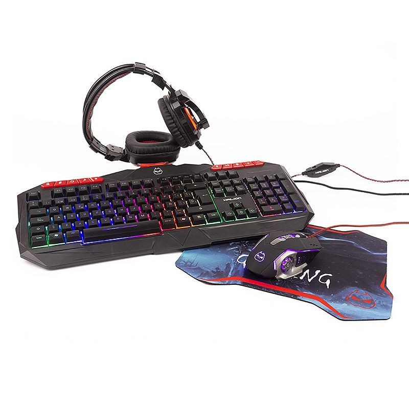 KIT GAMER 4 EN 1 COMBO HALION HA-850C