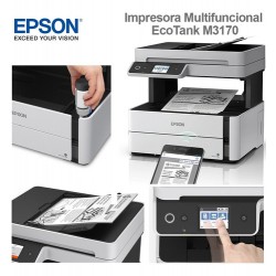 IMPRESORA WORKFORCE M3170 EPSON MONOCROMATICA MULTIFUNCIONAL