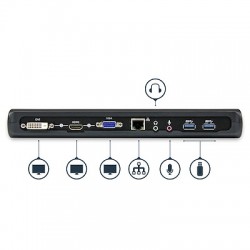 DOCKING STATION CON AUDIO Y ETHERNET STARTECH