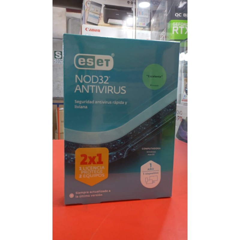 ANTIVIRUS NOD 32 1PCS 2 X 1